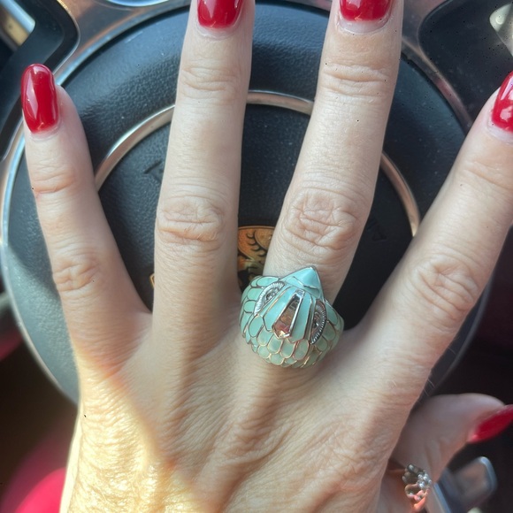 Kurt Geiger London Turquoise Eagle Ring 💎 - Picture 4 of 10